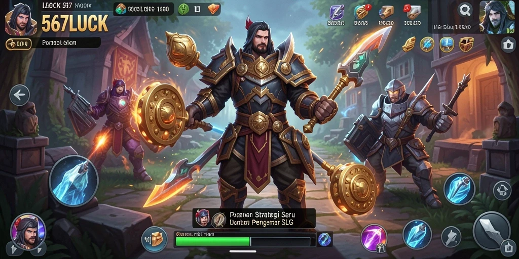 Tampilan permainan <strong>567LUCK</strong> yang dinamis dan strategis.