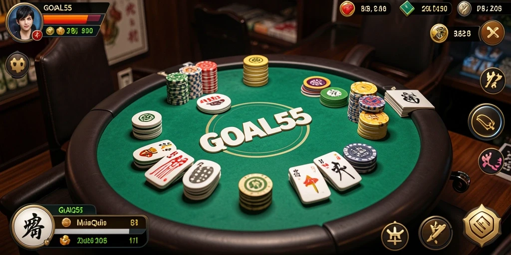 Screenshot gameplay QiuQiu yang menegangkan di GOAL55.
