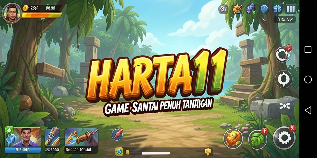 Gameplay HARTA11 yang ceria dan penuh tantangan untuk semua kalangan.