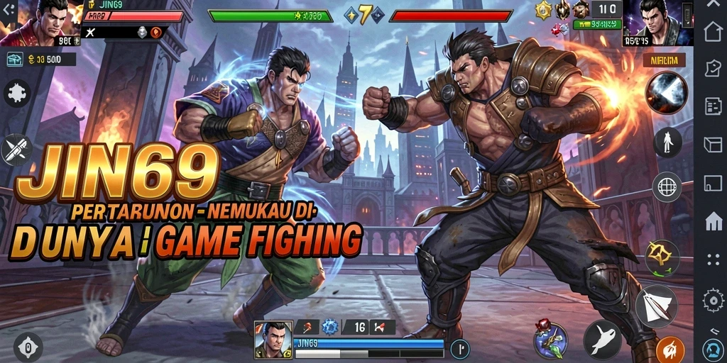 Gameplay seru dan karakter bertarung yang unik di JIN69.