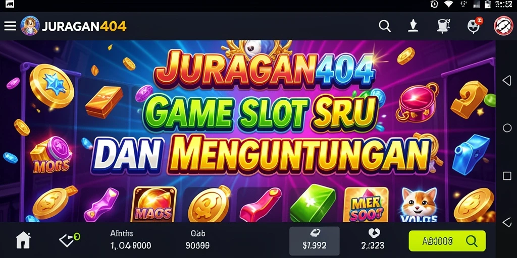 Screenshot gameplay <strong>JURAGAN404</strong> yang menampilkan grafis slot yang menarik.