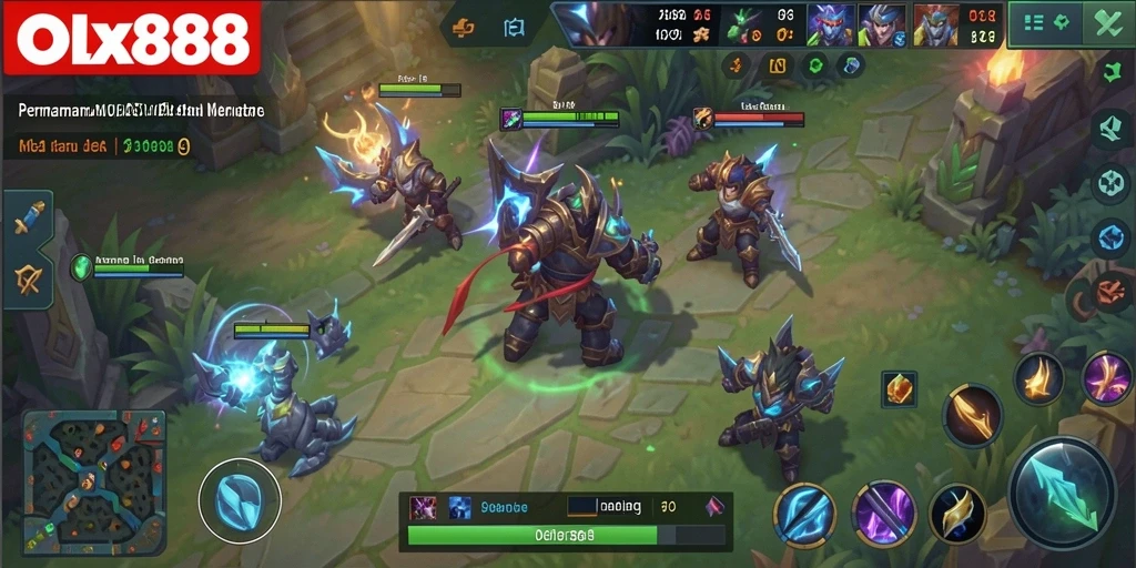 Tampilan gameplay seru dan strategi mendalam di OLX888.
