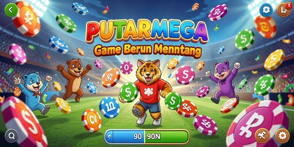 Tampilan gameplay PUTARMEGA yang mengasyikkan dan interaktif.