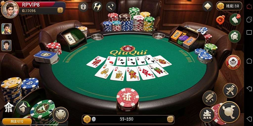 Screenshot utama RPVIP8 menampilkan gameplay QiuQiu yang menarik.