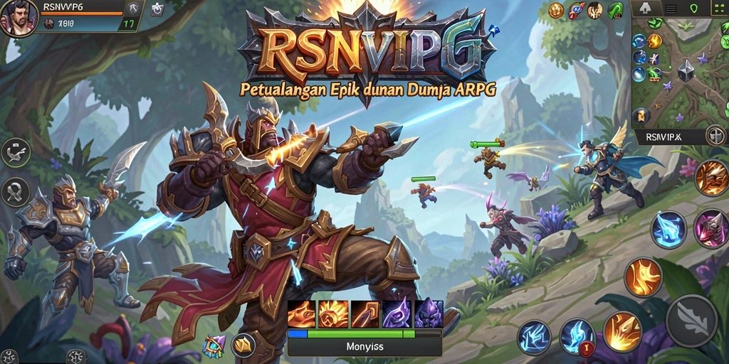 Gameplay seru RSNVIP6 dalam pertempuran ARPG yang menegangkan.