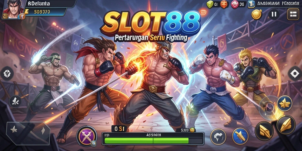 Menampilkan aksi pertarungan seru dalam SLOT88.