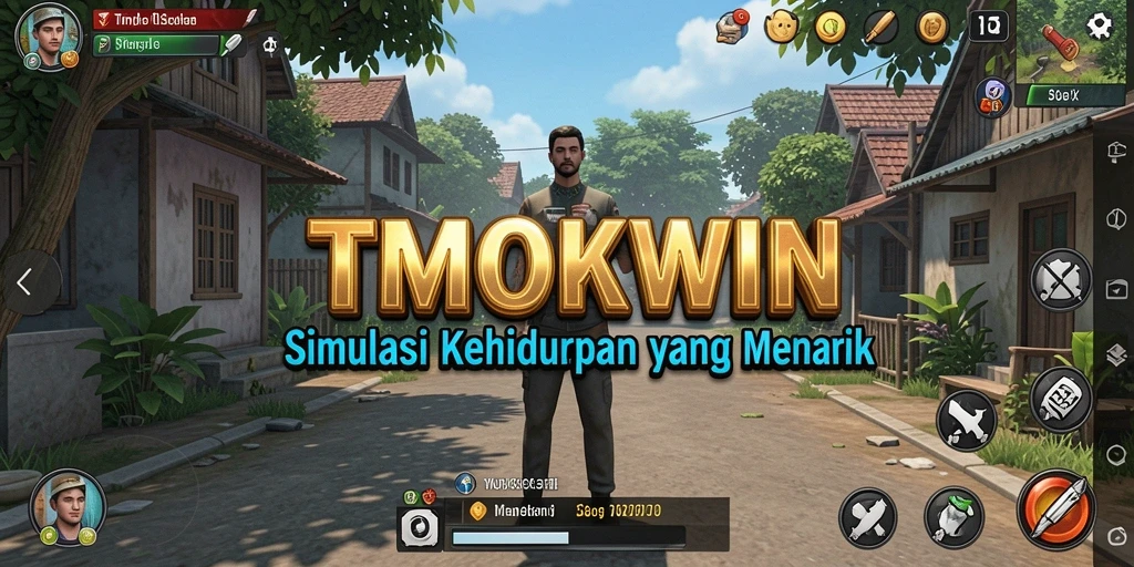 Screenshot gameplay TMOKWIN yang menampilkan interaksi karakter.