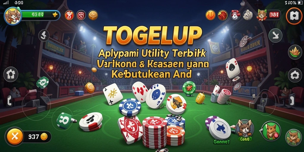 Screenshot utama TOGELUP menampilkan antarmuka aplikasi Utility yang intuitif dan mudah digunakan.
