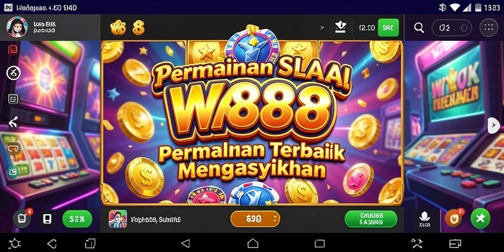 Tangkapan layar menunjukkan pengalaman gameplay Slot WK888 yang mendebarkan.